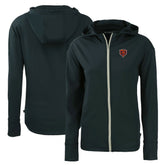 Chicago Bears Cutter & Buck Women's Throwback Daybreak Eco Recycled Half-Zip Hoodie - Navy discount