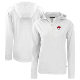 Buffalo Bills Cutter & Buck Women's Throwback Daybreak Eco Recycled Half-Zip Hoodie - White for sale