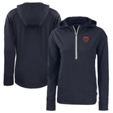 Chicago Bears Cutter & Buck Women's Throwback Daybreak Eco Recycled Half-Zip Hoodie - Navy outlet