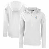 Detroit Lions Cutter & Buck Women's Throwback Daybreak Eco Recycled Half-Zip Hoodie - White online
