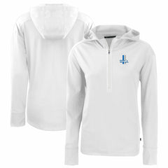 Detroit Lions Cutter & Buck Women's Throwback Daybreak Eco Recycled Half-Zip Hoodie - White online
