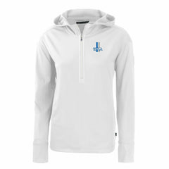 Detroit Lions Cutter & Buck Women's Throwback Daybreak Eco Recycled Half-Zip Hoodie - White online