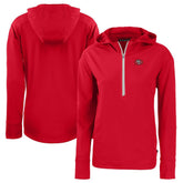 San Francisco 49ers Cutter & Buck Women's Throwback Daybreak Eco Recycled Half-Zip Hoodie - Scarlet sale