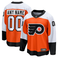 Philadelphia Flyers Fanatics Home Breakaway Custom Jersey Orange