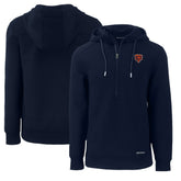 Chicago Bears Cutter & Buck Throwback Roam Eco Half-Zip Recycled Pullover Hoodie - Navy cheap