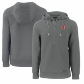 Denver Broncos Cutter & Buck Throwback Roam Eco Half-Zip Recycled Pullover Hoodie - Gray outlet