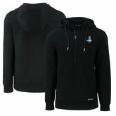 Detroit Lions Cutter & Buck Throwback Roam Eco Half-Zip Recycled Pullover Hoodie - Black sale