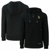 Green Bay Packers Cutter & Buck Throwback Roam Eco Half-Zip Recycled Pullover Hoodie - Black on sale