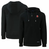Tampa Bay Buccaneers Cutter & Buck Throwback Roam Eco Half-Zip Recycled Pullover Hoodie - Black cheap