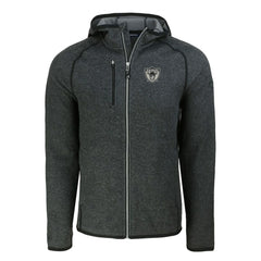 Las Vegas Raiders Cutter & Buck Throwback Mainsail Sweater-Knit Full-Zip Hoodie - Heather Charcoal online