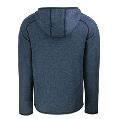 New York Giants Cutter & Buck Throwback Mainsail Sweater-Knit Full-Zip Hoodie - Heather Navy sale