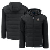 Cleveland Browns Cutter & Buck Throwback Evoke Hybrid Eco Softshell Recycled Full-Zip Hoodie Jacket - Black on sale