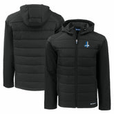 Detroit Lions Cutter & Buck Throwback Evoke Hybrid Eco Softshell Recycled Full-Zip Hoodie Jacket - Black on sale