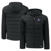 New England Patriots Cutter & Buck Throwback Evoke Hybrid Eco Softshell Recycled Full-Zip Hoodie Jacket - Black sale