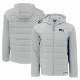 Seattle Seahawks Cutter & Buck Throwback Evoke Hybrid Eco Softshell Recycled Full-Zip Hoodie Jacket - Gray outlet