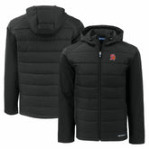 Tampa Bay Buccaneers Cutter & Buck Throwback Evoke Hybrid Eco Softshell Recycled Full-Zip Hoodie Jacket - Black sale