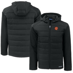 Cincinnati Bengals Cutter & Buck Throwback Big & Tall Evoke Hybrid Eco Softshell Recycled Full-Zip Jacket - Black discount
