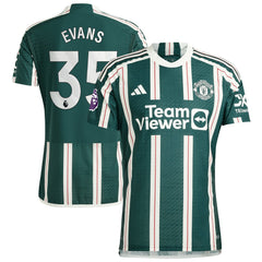 Jonny Evans Manchester United 2023/24 Away Player Jersey – Green | Adidas on sale