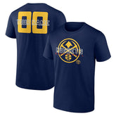 Denver Nuggets Stellar Personalized Name & Number T-Shirt sale - Navy online
