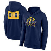 Denver Nuggets Women's Stellar Personalized Name & Number Pullover Hoodie sale - Navy online
