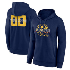 Denver Nuggets Women's Stellar Personalized Name & Number Pullover Hoodie sale - Navy online