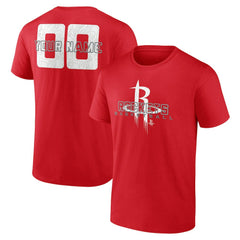 Houston Rockets Stellar Personalized Name & Number T-Shirt - Red discount