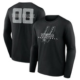 San Antonio Spurs Stellar Personalized Name & Number Long Sleeve T-Shirt - Black cheap