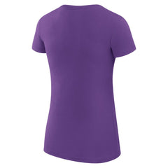 Colorado Rockies G-III 4Her by Carl Banks Women's Super-Slim Fit Lightweight Love Graphic Team T-Shirt - Purple
