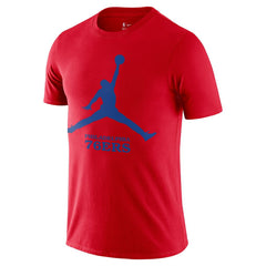 Philadelphia 76ers Essential Jumpman T-Shirt - Red | Nike outlet