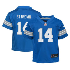 Amon-Ra St. Brown Detroit Lions Preschool Player Game Jersey - Blue | Nike for sale