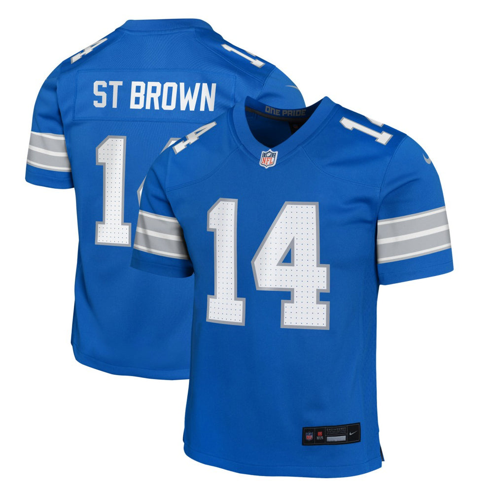 Amon-Ra St. Brown Detroit Lions Youth Game Jersey - Blue | Nike outlet