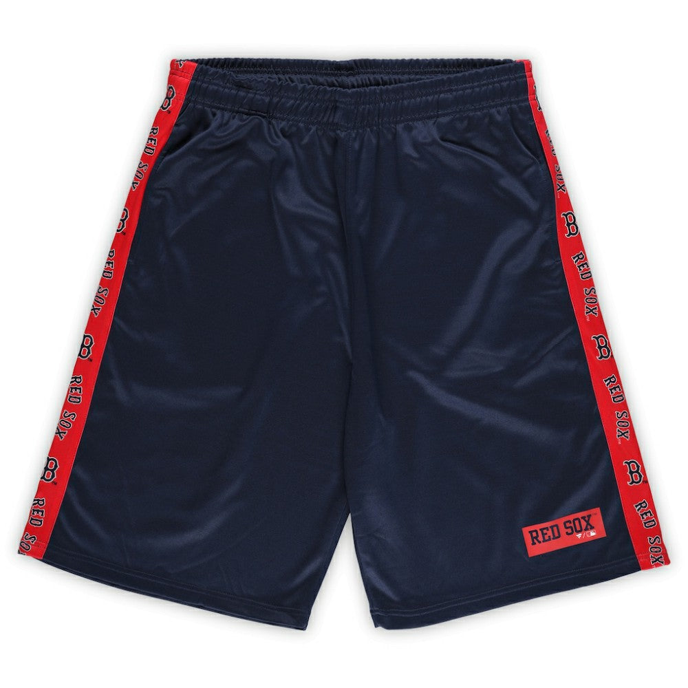 Boston Red Sox Profile Big & Tall Fleece Shorts - Navy