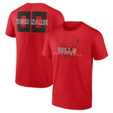 Chicago Bulls Stellar Personalized Name & Number T-Shirt sale - Red sale