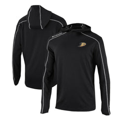 Anaheim Ducks Columbia Omni-Wick Shotgun Long Sleeve Hoodie T-Shirt Black