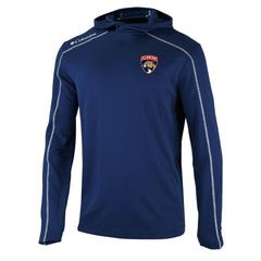 Florida Panthers Columbia Omni-Wick Shotgun Long Sleeve Hoodie T-Shirt Navy