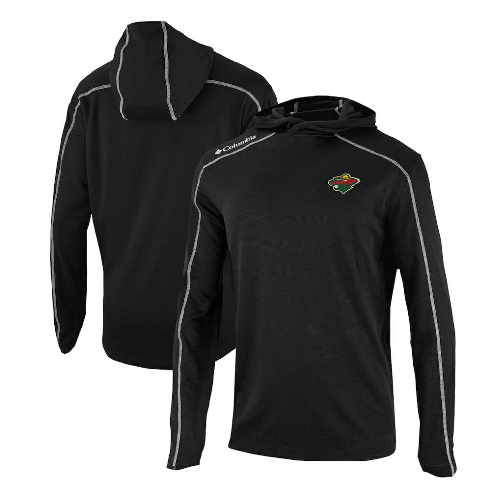Minnesota Wild Columbia Omni-Wick Shotgun Long Sleeve Hoodie T-Shirt Black