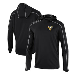 Pittsburgh Penguins Columbia Omni-Wick Shotgun Long Sleeve Hoodie T-Shirt Black