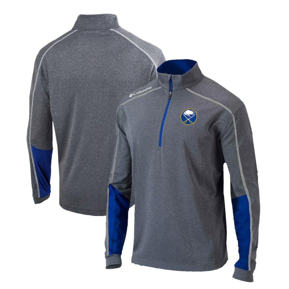 Buffalo Sabres Columbia Omni-Wick Shotgun 2.0 Quarter-Zip Pullover Top Gray/Blue