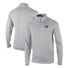 Columbus Blue Jackets Columbia Omni-Wick Wickhams Hills Half-Zip Pullover Top Gray