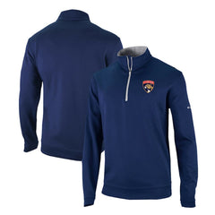 Florida Panthers Columbia Omni-Wick Wickhams Hills Half-Zip Pullover Top Navy