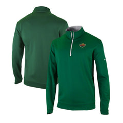 Minnesota Wild Columbia Omni-Wick Wickhams Hills Half-Zip Pullover Top Green