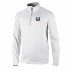 New York Islanders Columbia Omni-Wick Wickhams Hills Half-Zip Pullover Top White