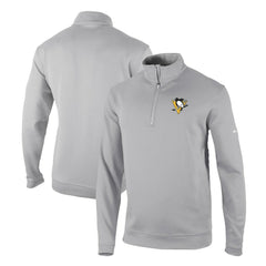 Pittsburgh Penguins Columbia Omni-Wick Wickhams Hills Half-Zip Pullover Top Gray