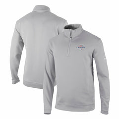 Washington Capitals Columbia Omni-Wick Wickhams Hills Half-Zip Pullover Top Gray