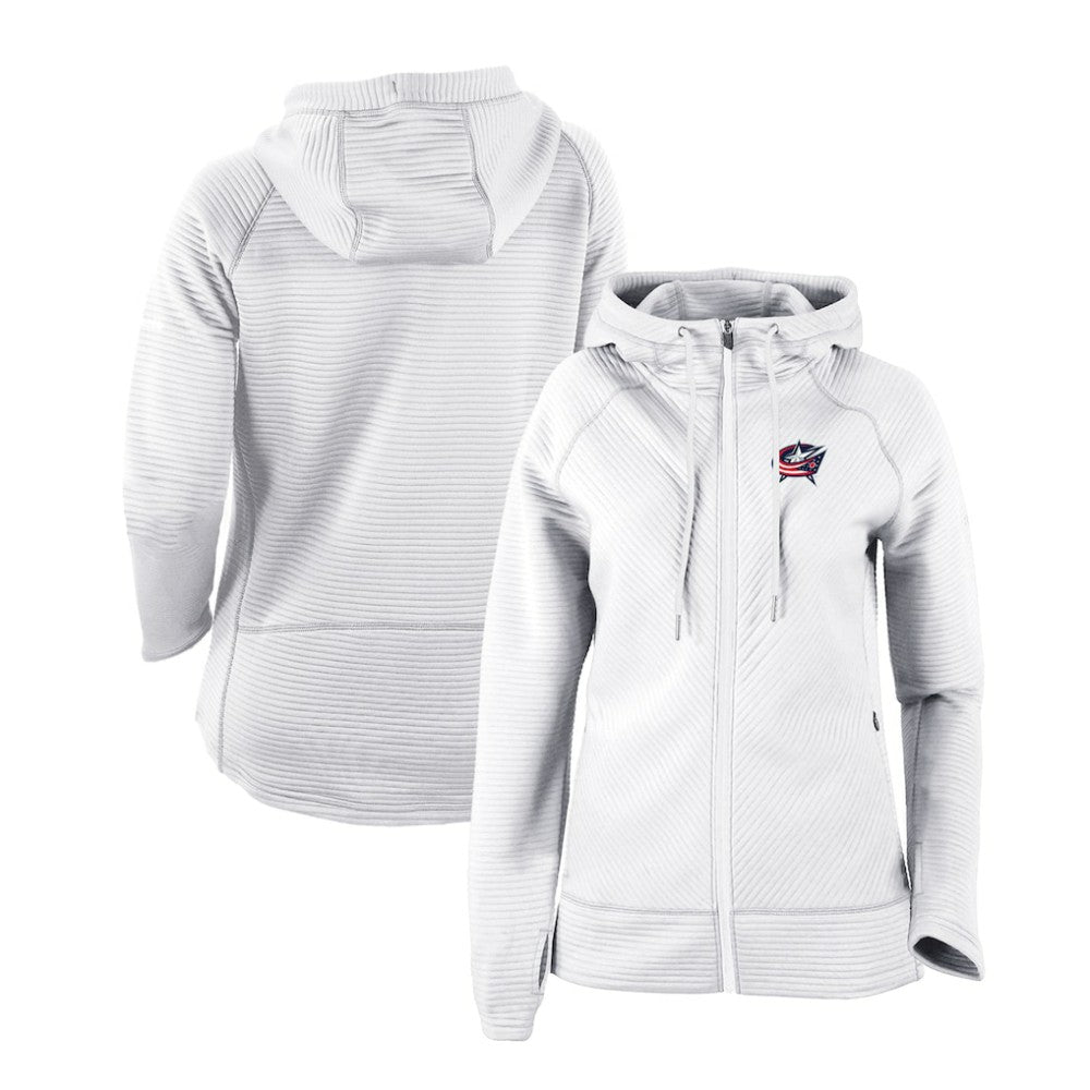 Columbus Blue Jackets Columbia Women's Omni-Wick Pack It Up Full-Zip Jacket White