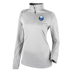 Buffalo Sabres Columbia Women's Omni-Wick Shotgun 2.0 Quarter-Zip Pullover Top White