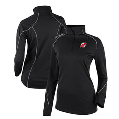New Jersey Devils Columbia Women's Omni-Wick Shotgun 2.0 Quarter-Zip Pullover Top Black