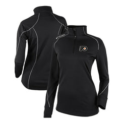 Philadelphia Flyers Columbia Women's Omni-Wick Shotgun 2.0 Quarter-Zip Pullover Top Black