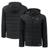 Kansas City Chiefs Cutter & Buck Helmet Evoke Hybrid Eco Softshell Recycled Full-Zip Hoodie Jacket - Black on sale