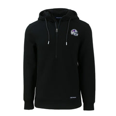 Buffalo Bills Cutter & Buck Helmet Roam Eco Half-Zip Recycled Pullover Hoodie - Black online